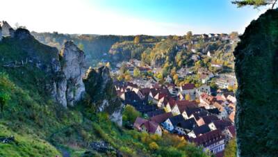 Blick auf Pottenstein